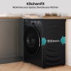 Hisense WF5I1045BBQ Wasmachine - Voorbelading - 10,5 kg - 1400 RPM - Zwart - A-klasse - ConnectLife - Quick Wash - Pure Jet - iFit - iPlay - Trommelverlichting