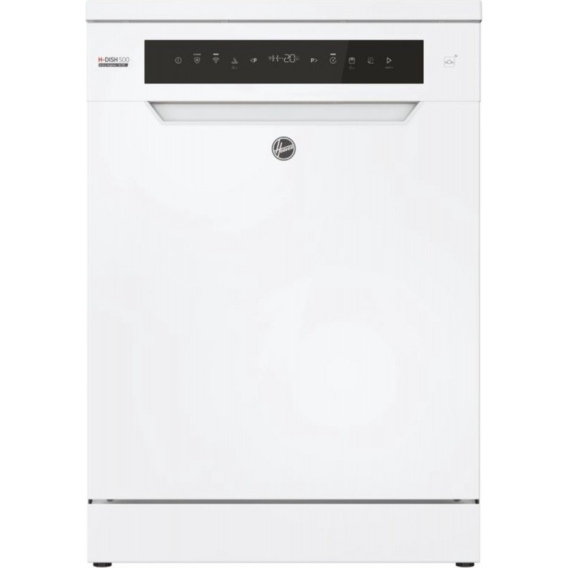 Hoover HF 6C4F0W - Vrijstaande Vaatwasser - 16 Couverts - Energieklass C - Speed-Drive Inverter - Auto open - 44 dB - Wifi