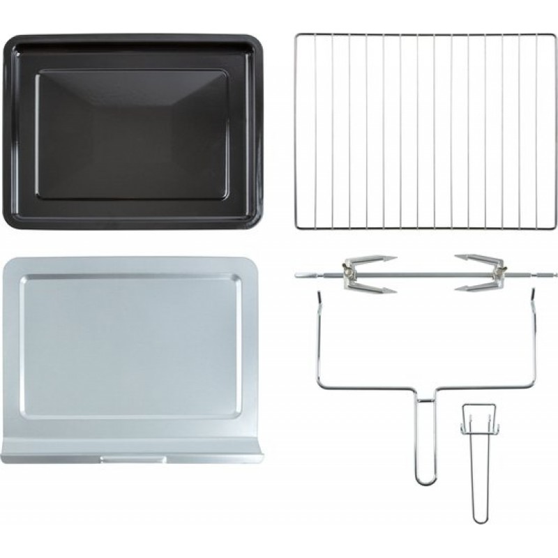 Inventum OV457B Vrijstaande oven - 45L - Hetelucht - Draaispit - 100-230°C - 5 ovenstanden - Zwart