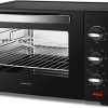 Inventum OV457B Vrijstaande oven - 45L - Hetelucht - Draaispit - 100-230°C - 5 ovenstanden - Zwart