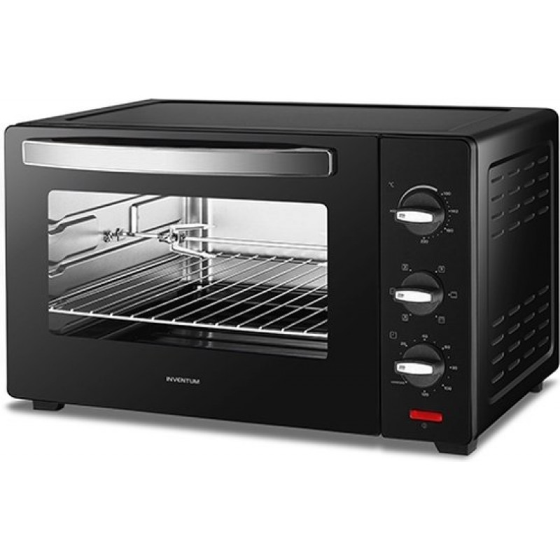 Inventum OV457B Vrijstaande oven - 45L - Hetelucht - Draaispit - 100-230°C - 5 ovenstanden - Zwart