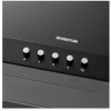 Inventum AKB6005ZWA platte wandschouw afzuigkap 60 cm - Afzuigcapaciteit 630 m3/h - Geschikt voor open keuken - 3 standen - Ledspots - Luchtafvoer en recirculatie - Zwart