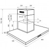 Inventum AKB6005ZWA platte wandschouw afzuigkap 60 cm - Afzuigcapaciteit 630 m3/h - Geschikt voor open keuken - 3 standen - Ledspots - Luchtafvoer en recirculatie - Zwart