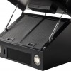 Inventum AKD9015GTZ schuine wandschouw afzuigkap 90 cm - Afzuigcapaciteit 660 m3/h - Geschikt voor open keuken - 4 standen - Timer - Display met tiptoetsen - Automatisch uitschakelen - Ledspots - Energielabel A++ - Luchtafvoer en recirculatie - Zwart