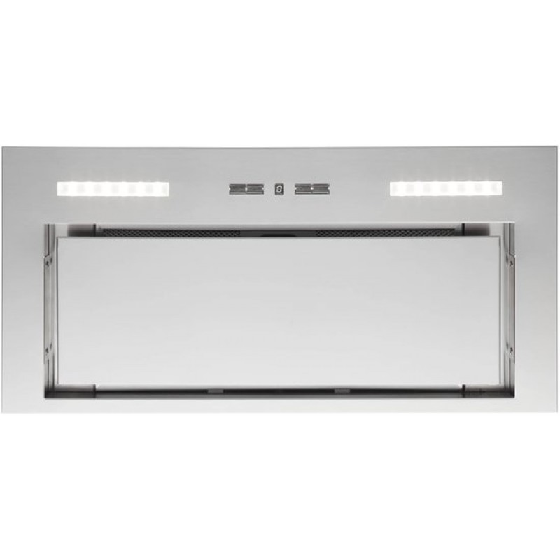 Inventum AKI6015RVS inbouw afzuigkap 60 cm - Afzuigcapaciteit 645 m3/h - Geschikt voor open keuken - 4 standen - Timer - Ledverlichting - Luchtafvoer en recirculatie - RVS