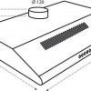 Inventum AKO6012RVS onderbouw afzuigkap 60 cm - Afzuigcapaciteit 326,4 m3/h - Geschikt voor grote keuken - 3 standen - Ledverlichting - Luchtafvoer en recirculatie - RVS