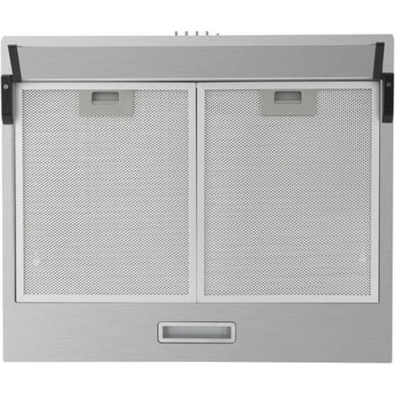 Inventum AKO6012RVS onderbouw afzuigkap 60 cm - Afzuigcapaciteit 326,4 m3/h - Geschikt voor grote keuken - 3 standen - Ledverlichting - Luchtafvoer en recirculatie - RVS