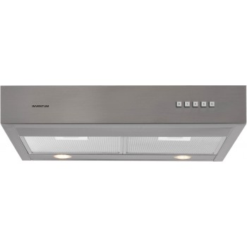 Inventum AKO6015RVS onderbouw afzuigkap 60 cm - Afzuigcapaciteit 350 m3/h - Geschikt voor grote keuken - 3 standen - Ledspots - Luchtafvoer en recirculatie - RVS