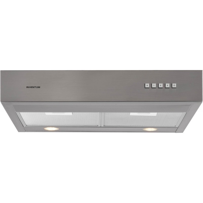 Inventum AKO6015RVS onderbouw afzuigkap 60 cm - Afzuigcapaciteit 350 m3/h - Geschikt voor grote keuken - 3 standen - Ledspots - Luchtafvoer en recirculatie - RVS