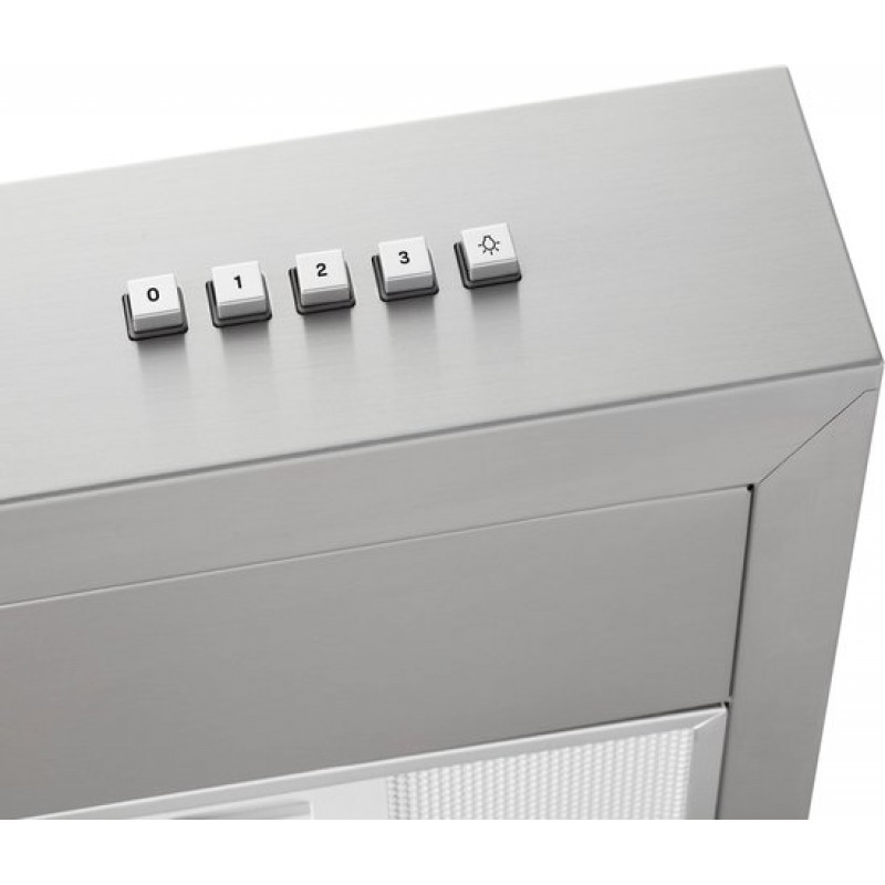 Inventum AKO6015RVS onderbouw afzuigkap 60 cm - Afzuigcapaciteit 350 m3/h - Geschikt voor grote keuken - 3 standen - Ledspots - Luchtafvoer en recirculatie - RVS