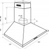 Inventum AKP6000ZWA wandschouw afzuigkap 60 cm - Afzuigcapaciteit 435 m3/h - Geschikt voor grote keuken - 3 standen - Ledspots - Luchtafvoer en recirculatie - Zwart