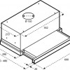 Inventum AKV6004RVS vlakscherm afzuigkap 60 cm - Afzuigcapaciteit 325 m3/h - Geschikt voor grote keuken - 3 standen - Ledspots - Luchtafvoer en recirculatie - RVS