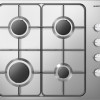 Inventum IKG6011RVS inbouw gaskookplaat 59 cm - 4-pits - Geïntegreerde vonkontsteking - Geschikt voor Nederlands gas - Na ombouw ook geschikt voor Belgisch gas en propaan/butaan - RVS/Zwart