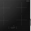 Inventum IKI6008 inbouw inductiekookplaat 60 cm - 1-fase - 4 kookzones - Boost - Timer - Kinderslot - Randloos - Elektrische kookplaat 4 pits - Zwart