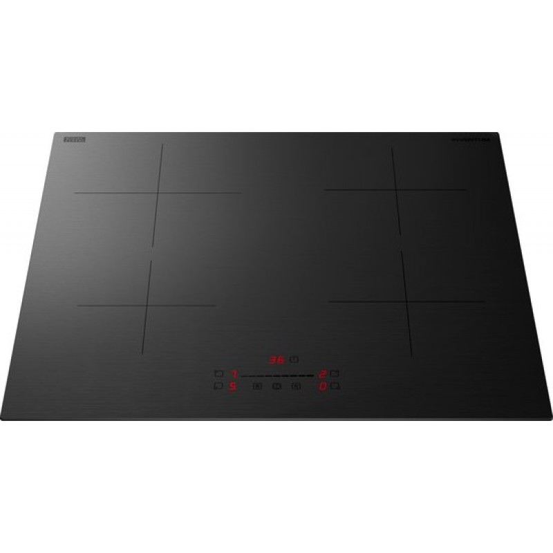Inventum IKI6008MAT matte inbouw inductiekookplaat 60 cm - 1-fase - 4 kookzones - Boost - Timer - Kinderslot - Randloos - Elektrische kookplaat 4 pits - Mat Zwart