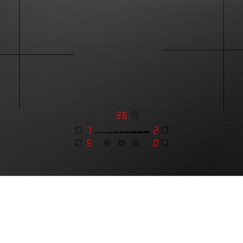 Inventum IKI6008MAT matte inbouw inductiekookplaat 60 cm - 1-fase - 4 kookzones - Boost - Timer - Kinderslot - Randloos - Elektrische kookplaat 4 pits - Mat Zwart