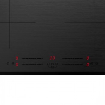 Inventum IKI6035MAT matte inbouw inductiekookplaat 60 cm - 1- of 2-fase - 4 kookzones - Bridgefunctie - Boost - Timer - Kinderslot - Facetrand voorzijde - Elektrische kookplaat 4 pits - Mat Zwart