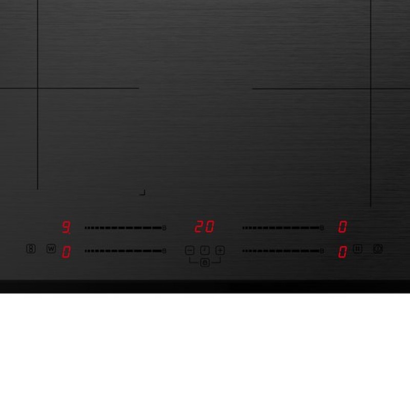 Inventum IKI6035MAT matte inbouw inductiekookplaat 60 cm - 1- of 2-fase - 4 kookzones - Bridgefunctie - Boost - Timer - Kinderslot - Facetrand voorzijde - Elektrische kookplaat 4 pits - Mat Zwart