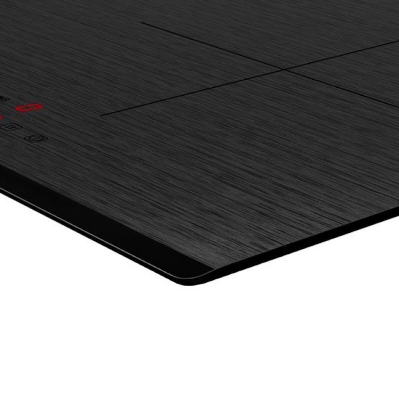 Inventum IKI6035MAT matte inbouw inductiekookplaat 60 cm - 1- of 2-fase - 4 kookzones - Bridgefunctie - Boost - Timer - Kinderslot - Facetrand voorzijde - Elektrische kookplaat 4 pits - Mat Zwart