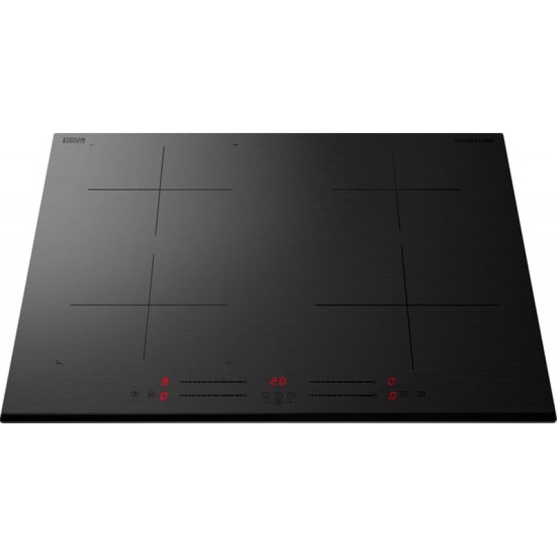 Inventum IKI6035MAT matte inbouw inductiekookplaat 60 cm - 1- of 2-fase - 4 kookzones - Bridgefunctie - Boost - Timer - Kinderslot - Facetrand voorzijde - Elektrische kookplaat 4 pits - Mat Zwart