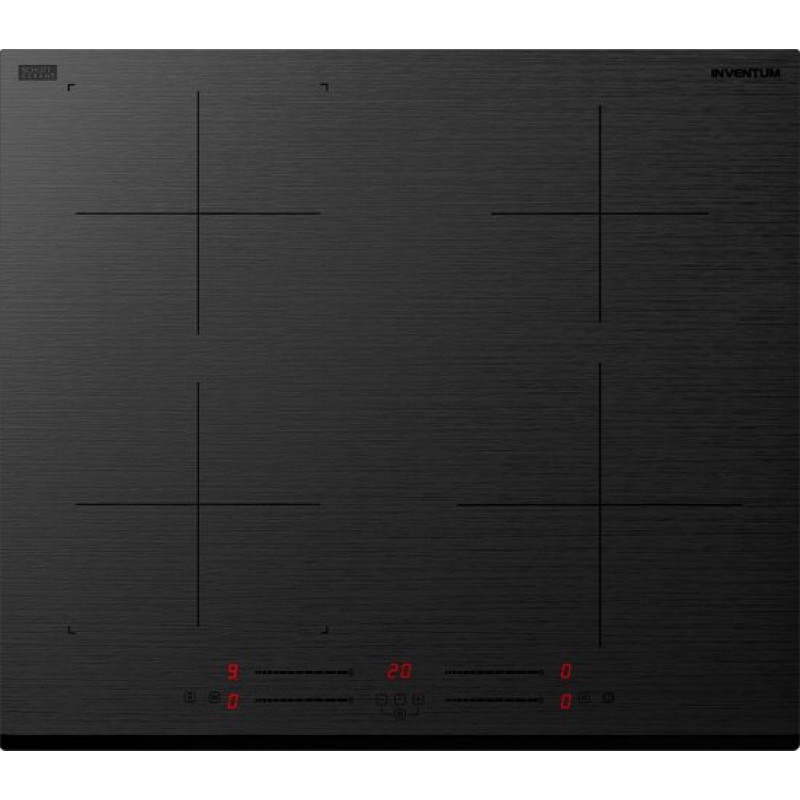 Inventum IKI6035MAT matte inbouw inductiekookplaat 60 cm - 1- of 2-fase - 4 kookzones - Bridgefunctie - Boost - Timer - Kinderslot - Facetrand voorzijde - Elektrische kookplaat 4 pits - Mat Zwart