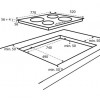 Inventum IKI7735 inbouw inductiekookplaat 77 cm - 1- of 2-fase - 4 kookzones - Bridgefunctie - Boost - Timer - Kinderslot - Facetrand voorzijde - Elektrische kookplaat 4 pits - Zwart