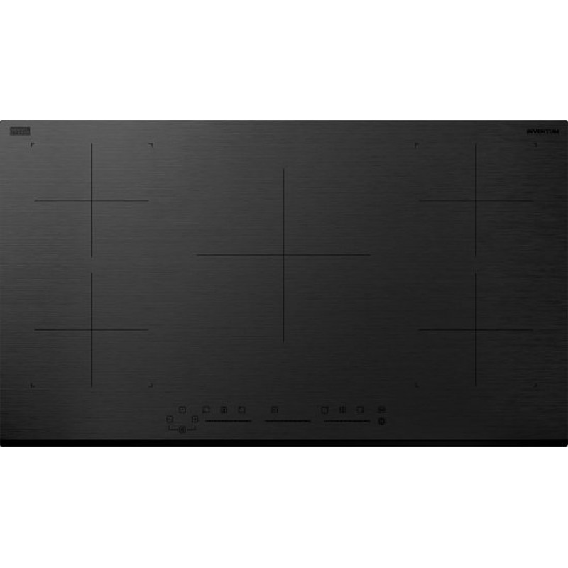 Inventum IKI9035MAT matte inbouw inductiekookplaat 90 cm - 2-fase - 5 kookzones - 2x Bridgefunctie - Boost - Timer - Kinderslot - Facetrand voorzijde - Elektrische kookplaat 5 pits - Mat Zwart