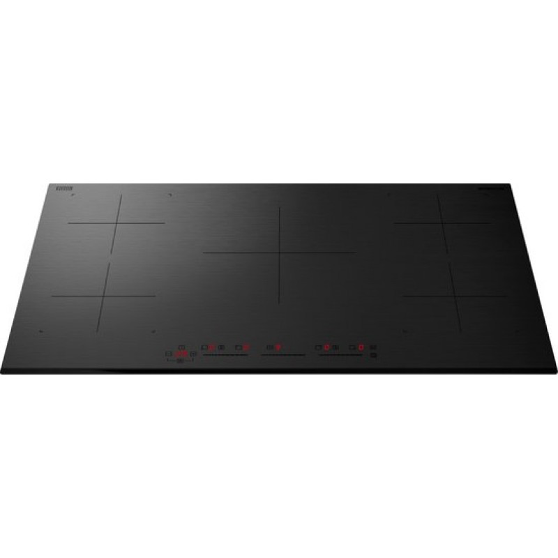 Inventum IKI9035MAT matte inbouw inductiekookplaat 90 cm - 2-fase - 5 kookzones - 2x Bridgefunctie - Boost - Timer - Kinderslot - Facetrand voorzijde - Elektrische kookplaat 5 pits - Mat Zwart
