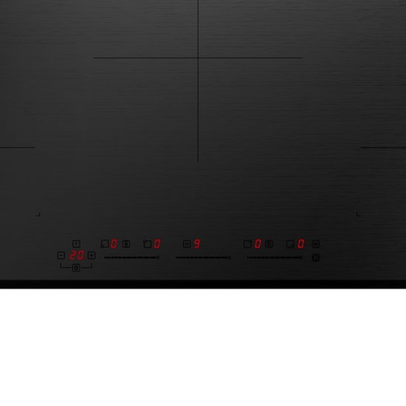 Inventum IKI9035MAT matte inbouw inductiekookplaat 90 cm - 2-fase - 5 kookzones - 2x Bridgefunctie - Boost - Timer - Kinderslot - Facetrand voorzijde - Elektrische kookplaat 5 pits - Mat Zwart