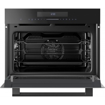 Inventum IMC4535GT - Inbouw combi-oven - Hetelucht - Magnetron - Grill - 50 liter - 45 cm hoog - Tot 250 graden - Zwart - Beste Koop Maart 2026