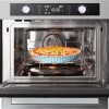 Inventum IMC6044RK - Inbouw combi-oven - Hetelucht - Magnetron - Grill - 44 liter - 45 cm hoog - Tot 230 graden - RVS/Zwart