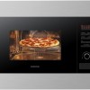 Inventum IMC6125F - Inbouw combi-oven - Hetelucht - Magnetron - Grill - 25 liter - 45 cm hoog - Tot 220 graden - RVS/Zwart