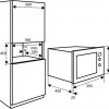 Inventum IMC6125F - Inbouw combi-oven - Hetelucht - Magnetron - Grill - 25 liter - 45 cm hoog - Tot 220 graden - RVS/Zwart