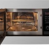 Inventum IMC6125F - Inbouw combi-oven - Hetelucht - Magnetron - Grill - 25 liter - 45 cm hoog - Tot 220 graden - RVS/Zwart