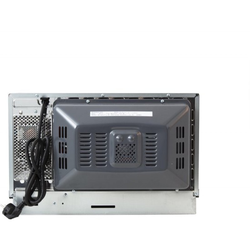 Inventum IMC6125F - Inbouw combi-oven - Hetelucht - Magnetron - Grill - 25 liter - 45 cm hoog - Tot 220 graden - RVS/Zwart