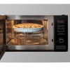 Inventum IMC6125F - Inbouw combi-oven - Hetelucht - Magnetron - Grill - 25 liter - 45 cm hoog - Tot 220 graden - RVS/Zwart