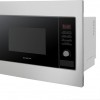 Inventum IMC6125F - Inbouw combi-oven - Hetelucht - Magnetron - Grill - 25 liter - 45 cm hoog - Tot 220 graden - RVS/Zwart