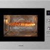 Inventum IMC6132F - Inbouw combi-oven - Hetelucht - Magnetron - Grill - 32 liter - 45 cm hoog - Tot 220 graden - Zwart/RVS