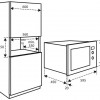 Inventum IMC6132F - Inbouw combi-oven - Hetelucht - Magnetron - Grill - 32 liter - 45 cm hoog - Tot 220 graden - Zwart/RVS