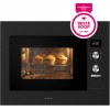 Inventum IMC6132FZWA - Inbouw combi-oven - Hetelucht - Magnetron - Grill - 32 liter - 45 cm hoog - Tot 220 graden - Zwart/RVS