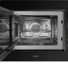 Inventum IMC6132FZWA - Inbouw combi-oven - Hetelucht - Magnetron - Grill - 32 liter - 45 cm hoog - Tot 220 graden - Zwart/RVS