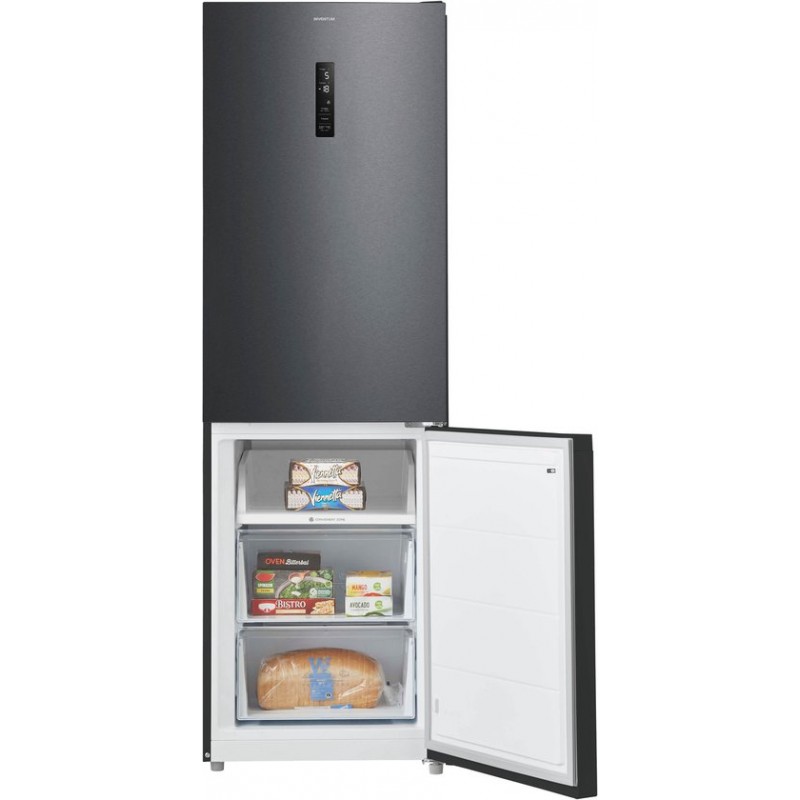 Inventum KV1851B No Frost energiezuinige koel-vriescombinatie - 185cm hoog - 334L - Zeer stil: 35 dB - Superkoelen - Supervriezen - Vrijstaand - Zwart
