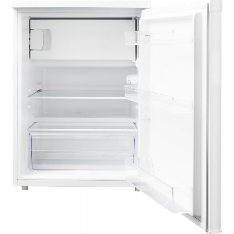 Inventum KV600 tafelmodel koelkast energiezuinig - 136 liter - Met vriesvak - 60 cm breed - Led-verlichting - Energielabel D - Vrijstaand - Wit