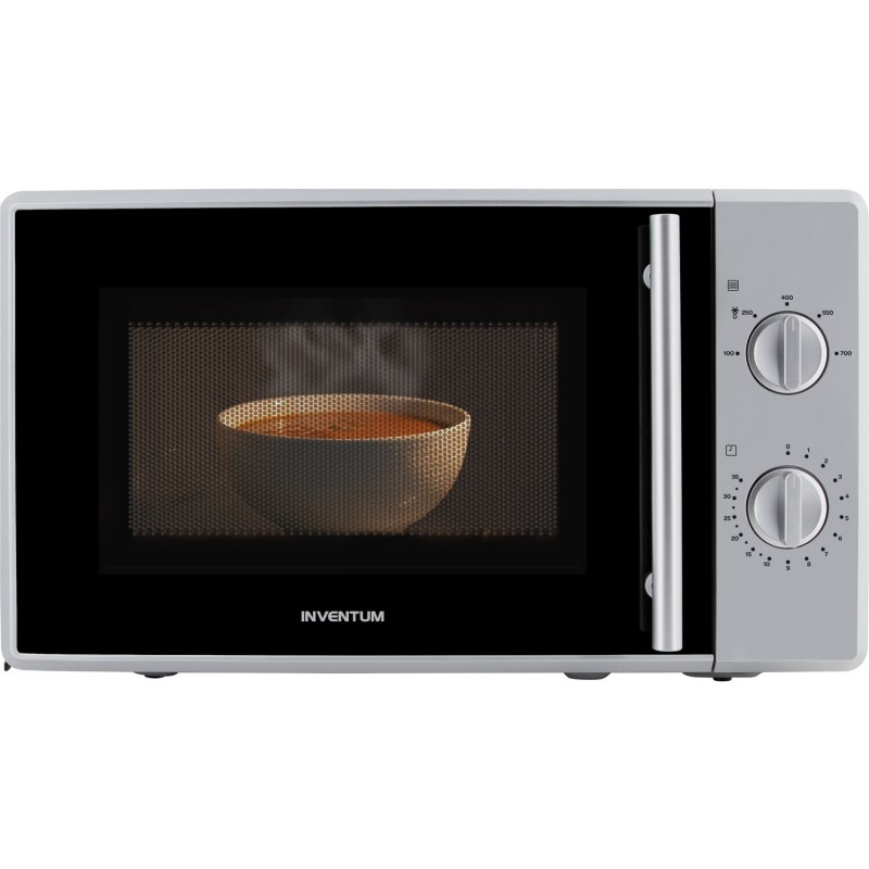 Inventum MN205SZ Solo magnetron - 20L - 700W - Ontdooifunctie - Zilver