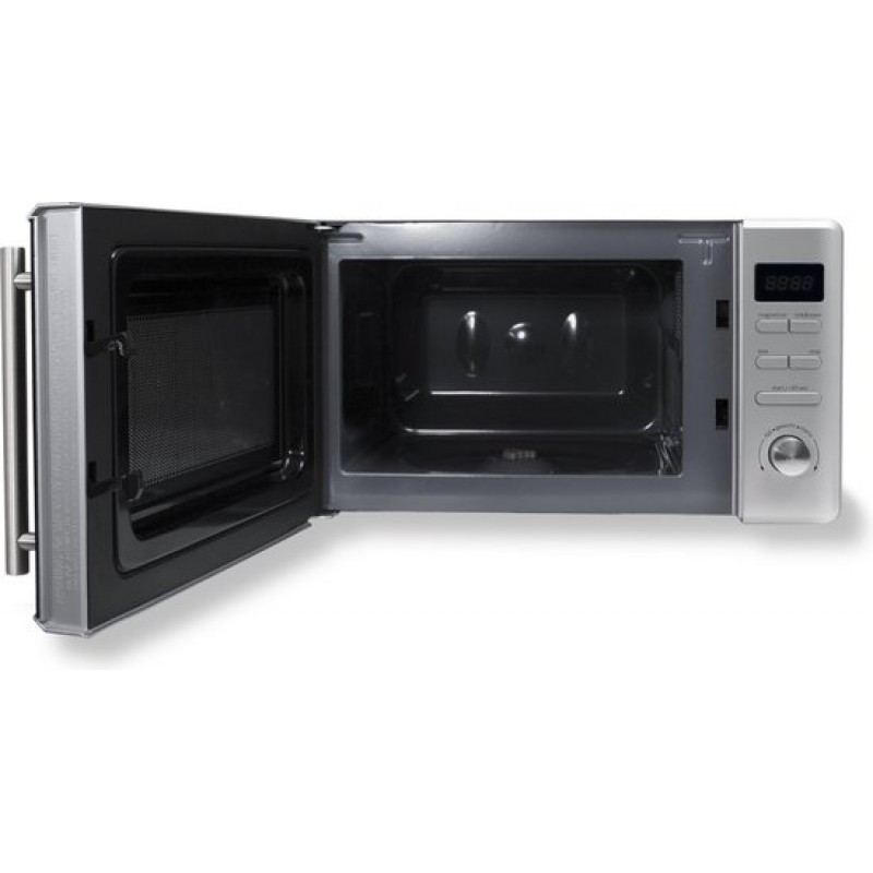 Inventum MN207S Solo magnetron - 20L - 800W - 8 kookprogramma's - Display - Ontdooifunctie - Zilver