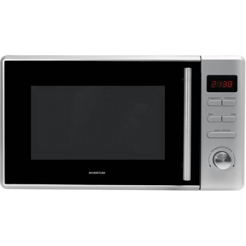 Inventum MN207S Solo magnetron - 20L - 800W - 8 kookprogramma's - Display - Ontdooifunctie - Zilver