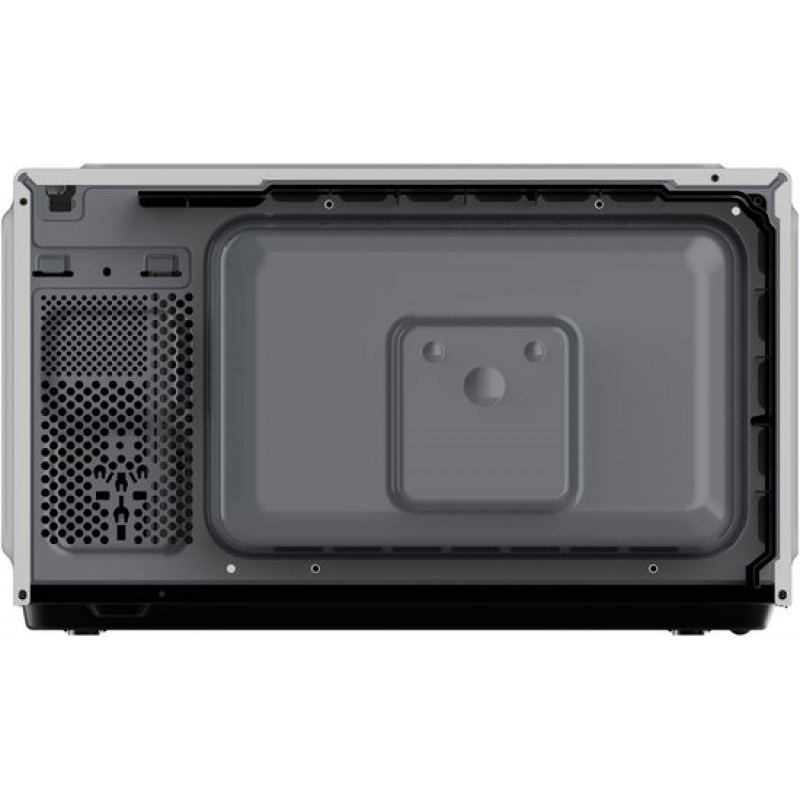 Inventum MN237CS Combimagnetron - 23L - 900W - Hetelucht- en grillfunctie - 10 kookprogramma's - 4 combistanden - Ontdooifunctie - Kinderslot - Zilver