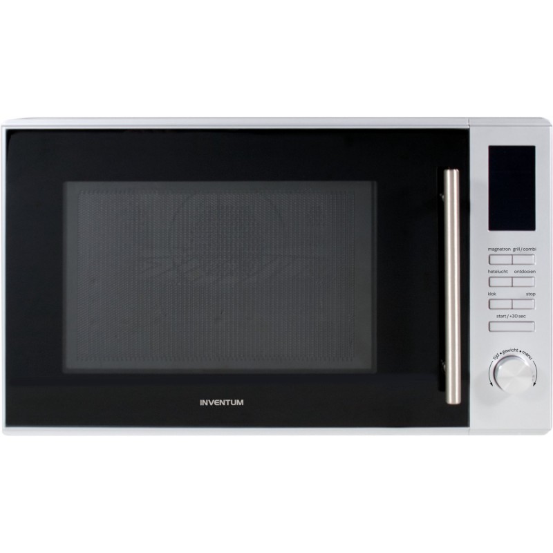Inventum MN305C - Vrijstaande combimagnetron - Heteluchtoven - Grill - 30 liter - 900 watt - 10 kookprogramma's - RVS/Zwart