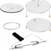 Inventum MN327CB Combimagnetron - 32L - 1000W - Hetelucht- en grillfunctie - Met draaispit - 10 programma's - 4 combistanden - Ontdooifunctie - Zwart