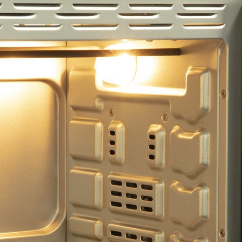 Inventum OV207B - Vrijstaande heteluchtoven - 20 liter - 1350 watt - 6 programma's - Zwart